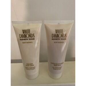 Elizabeth Taylor White Diamonds Body Radiance Perfume Body Cream & Wash .33oz